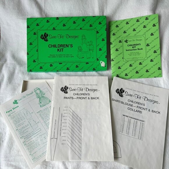 Sure Fit Other - VINTAGE SURE-FIT DESIGNS CHILDREN'S KIT 1983 Master Pattern